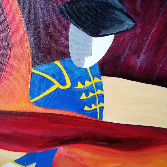 Original Acrylic Painting 'Spanish Bullfighter' - Picture 2 of 9